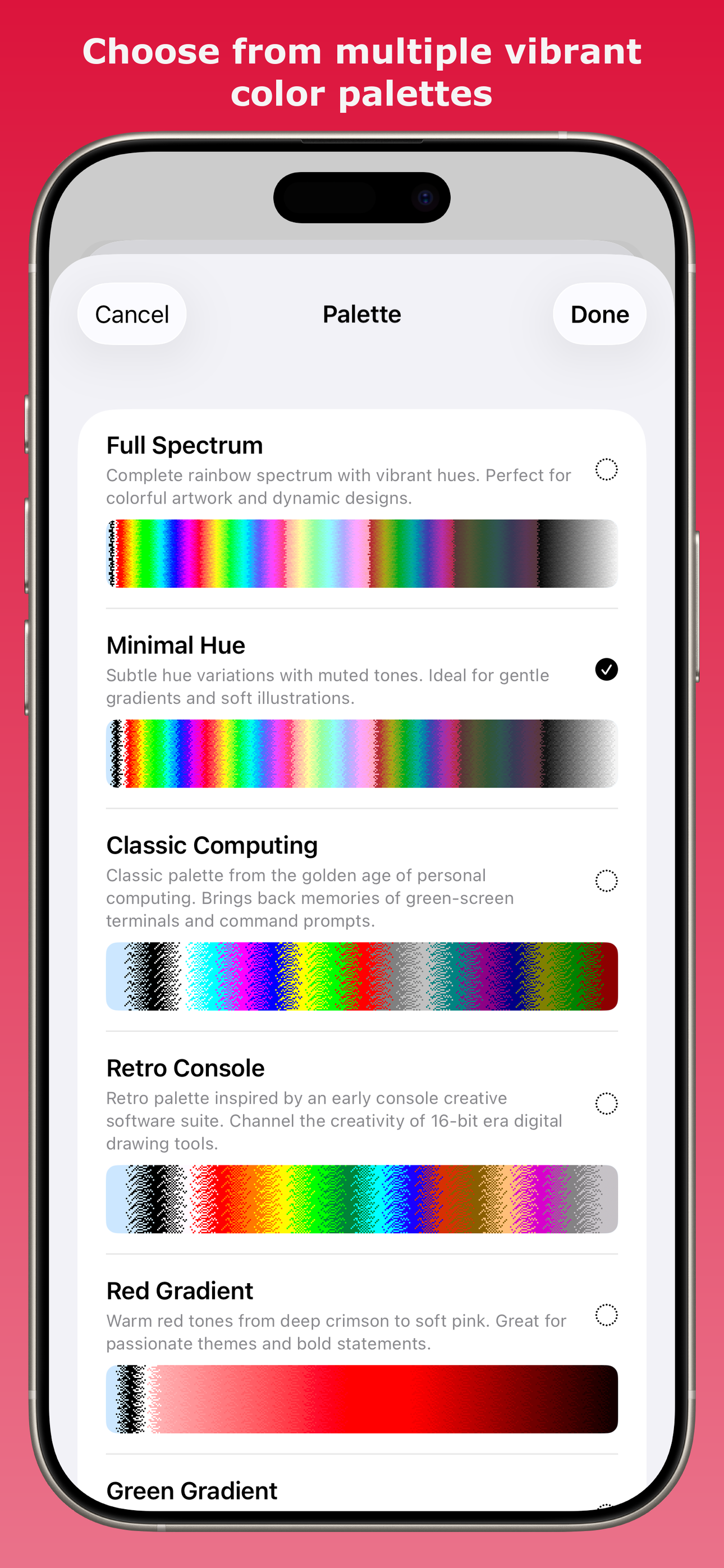 StampFX Color Palettes